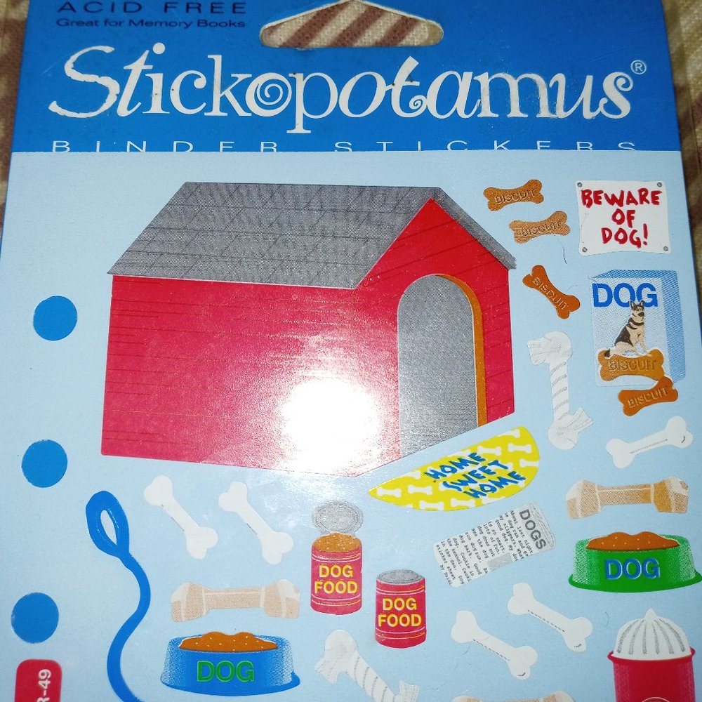 STICKOPOTAMUS Binder stickers New Vintage Dog items